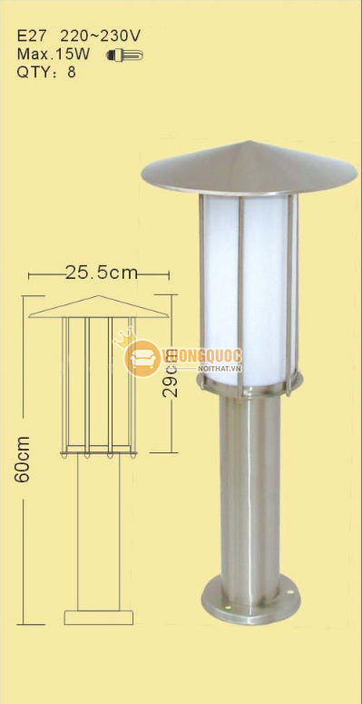 Đèn năng lượng mặt trời hình nón ROL361-1